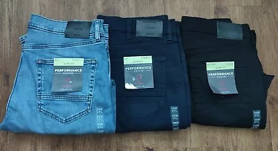 M&S Slim Fit Stretch Performance Jeans 32/34/36/38 X SHORT (27  Inside Leg) • £16.99