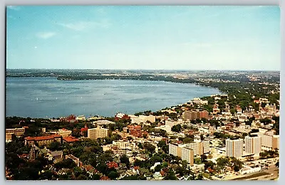 Madison Wisconsin - Air View Of The University Of Wisconsin - Vintage Postcard • $4.79