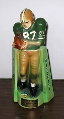 Vintage Wisconsin Green Bay Packers #87 Receiver Football Trophy Brandy Decanter • $24.95