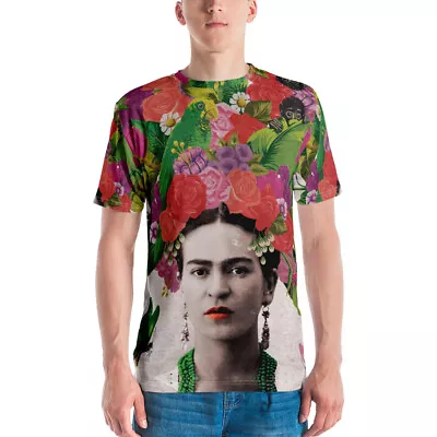 Frida Kahlo T-shirt Vintage Famous Pop Art Icons All Over Printing Tee Shirt • $33.75