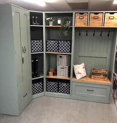£3950 • Buy Corner Flexible Storage Units,drawers Cupboard,boot Mud Room Corner Bench Shelf