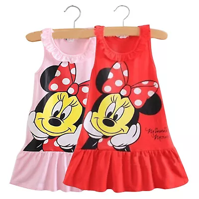 £5.39 • Buy Minnie Mouse Baby Kids Girls Birthday Party Dress Costume Tutu Jumper Longshirts