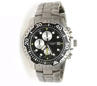 Momentum 1M-DV84B0 Cyclone Chrono Stainless-Steel Bracelet Watch Men's 3355 • $562.50