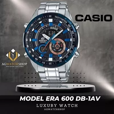 New Casio Edifice ERA-600DB-1AVUDF Analog-Digital Watch For Men - Silver • $123.56