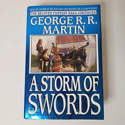 A Storm Of Swords HC Book George R.R. Martin 2000 Bantam 1st Ed Song Of Ice Fire • $44.99