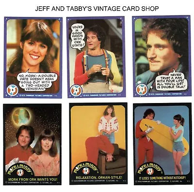 1978 Topps Mork & Mindy Cards & Stickers / SEE DROP DOWN MENU 4 CARD U WILL GET • $1