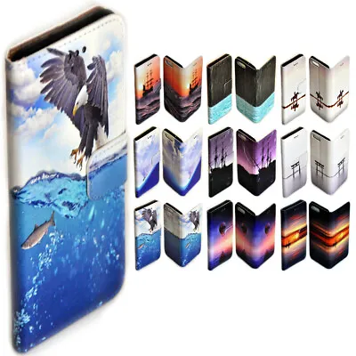 $13.98 • Buy For LG Series - Seascape Theme Print Wallet Mobile Phone Case Cover