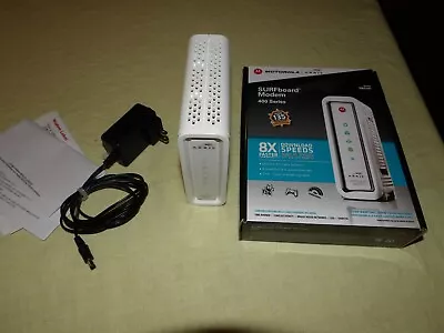 Motorola ARRIS SURFboard SB6141 DOCSIS 3.0 Cable Modem 400 Series (White) - USED • $14