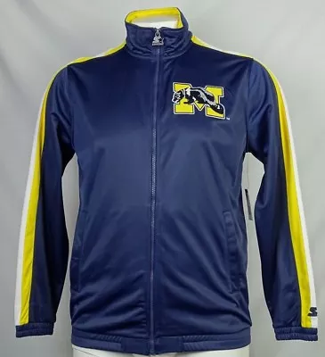 Michigan Wolverines Starter Full Zip Track Jacket NCAA Blue Men's • $49.99