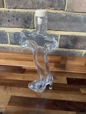 £6 • Buy Vtg Italy Glass Leg-Shaped Heeled-Boot Bottle/Decanter 10oz Collectible Figurine