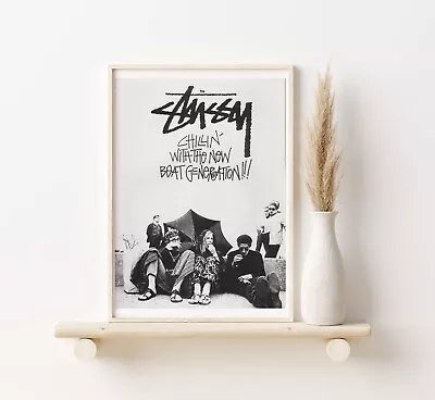 £10 • Buy Stussy Vintage Fashion Wall Art Home Decor Print