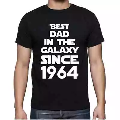 Men's Graphic T-Shirt Best Dad In The Galaxy Since 1964 60th Birthday • $47.29