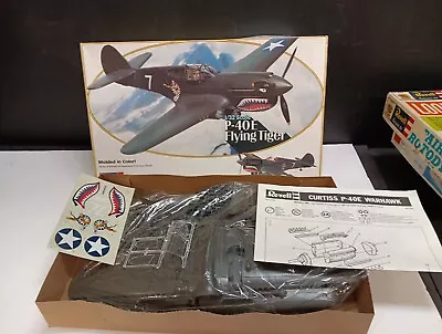 REVELL  1/32 #4400 P-40E FLYING TIGER   Sealed Parts 100% Complete. Warhawk • $27