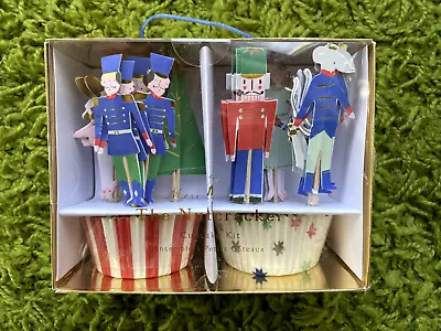 Nutcracker Cupcake Kit Topper Party 24 Cupcake Liners 24 Assorted Toppers  NIB • $12.50