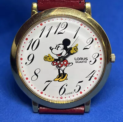 Vintage Disney Minnie Mouse Watch Lorus Quartz • $20