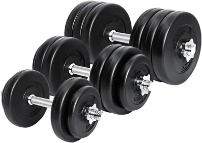 Meteor Essential Dumbbell Set Weight Dumbbells Plates Home Gym Fitness Exercise • $104.46