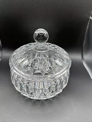 Vintage Gorham Althea Lead Crystal Candy Dish/ Trinket Bowl W/ Lid EUC (#28) • $20.25