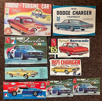 AMT MPC JOHAN Model Box Art Javelin AMX 1966 Dodge Charger Fastback 65 Barracuda • $7.50