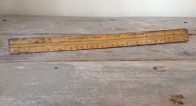 Vintage Three Sided Wooden  Ruler Made In West Germany Gramercy USST’D • $9.25