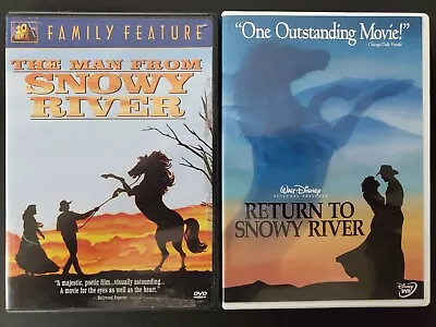 The Man From Snowy River & Return To Snowy River DVD Lot Disney 1982 1988 R1 • $21.99