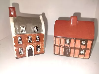 Lot Of 2 Mudlen End Studio-Felsham Suffolk ENGLAND-English Cottage Figurines • $14