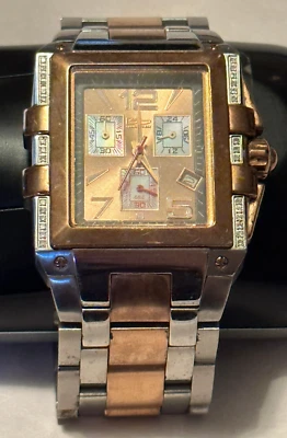 $69.99 • Buy Daniel Steiger Chronograph Mens Silver/Gold Gents Wristwatch Model DS 8088M 093