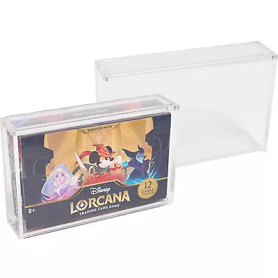 Acrylic Display Case For Disney Lorcana Booster Box Premium Magnetic Top 6mm • $22.94