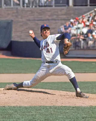 New York Mets TOM SEAVER 8x10 Photo Glossy Print Baseball Poster HOF 92 • $5.49