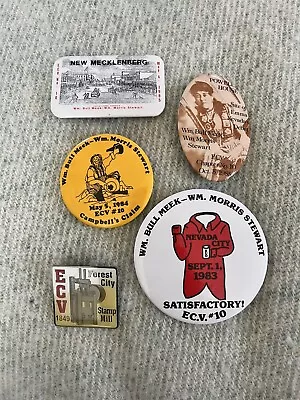 E Clampus Vitus ECV Set Of 5 Pins From 1983 On • $15