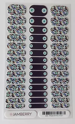 Jamberry All Eyes On You Junior Nail Wrap Full Sheet Glow In The Dark Halloween • $5