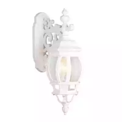 Bel Air Lighting Francisco 18  1-Light White Lantern Outdoor Wall Light Fixture • $56.95