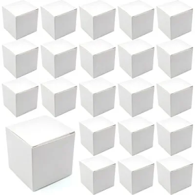 35PCS White Package Boxes 2 X 2 X 2 Inch Shipping Box Square Cardboard Boxes Pla • $15.18