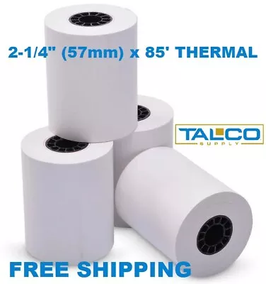 (50) CLOVER MINI / MOBILE (2-1/4  X 85') THERMAL PAPER ROLLS ~FREE SHIPPING~ • $29.89