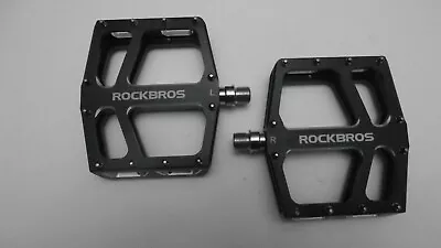 ROCKBROS Mountain Bike Pedals MTB Pedal Wide Platform Flat Peda • $35