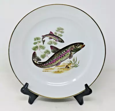 Vintage Naaman Israel Fish 9  Plate Appetizer Dessert Salad • $22.95