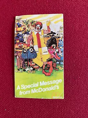 1980 McDonald's  Free McDonaldland Cookies  Coupon (Scarce / Vintage) • $30