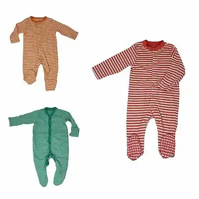 Ex Mothercare Babygrow Tiny Newborn Up To 24-36 Unisex Stripe Patterned NEW • £4.99