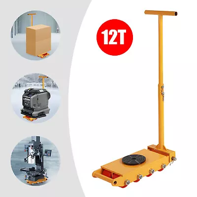 12T Machinery Skate Modern Machinery Moving Skate Machinery Mover Skate W/Handle • $127.48