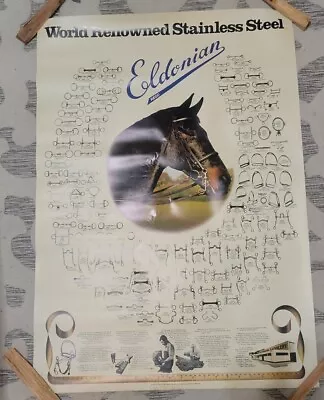 Vintage Eldornian Brooks Horse Bit Ad & Teeth Of The Horse  Poster  Equestrian  • $39.99