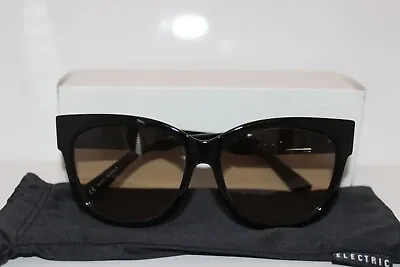 NEW IN BOX Electric Sunglasses Danger Gloss Black / VERY LIGHT Brown Gradient • $50