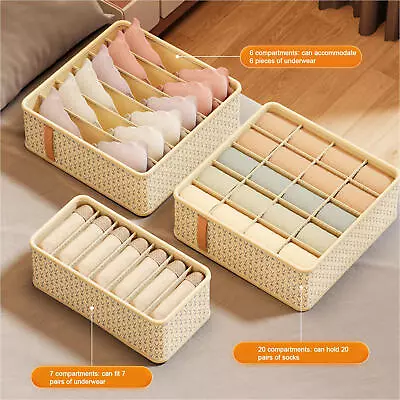 Underwear Bra Socks Storage Box Clothes Organizer Box Cabinet Drawer Organizer  • $10.39