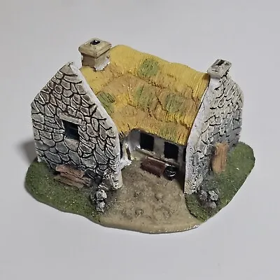 Thatched Roof Stone Cottage Miniature Woodland Home Finely Detailed • $7.99