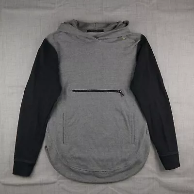 JOHN ELLIOTT HOODIE Mens 2 Medium Gray Black Sleeve Rue Sweatshirt Sweater • $100