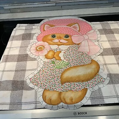 Unused Vintage Spring Mills Kitten Cat Cut & Sew Panel For Pillow Doll • $18