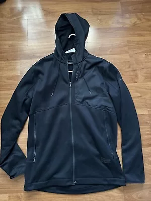 Under Armour UA Coldgear Swacket Hoodie Jacket Black Men's Size XL • $15