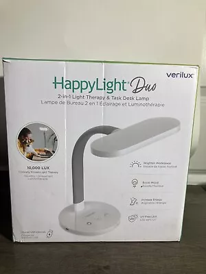 Verilux HappyLight Duo - 2-in-1 Light Therapy & Task Desk Lamp - UV-Free • $59.99