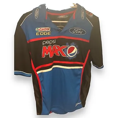 Vintage Pepsi Max Racing Supporters Sponsored Racetrack Polo (large) • $30