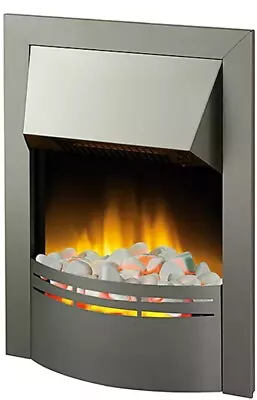 Dimplex Dakota Stainless Steel Inset Optiflame Electric Flame Effect Fire 2kW • £119.99