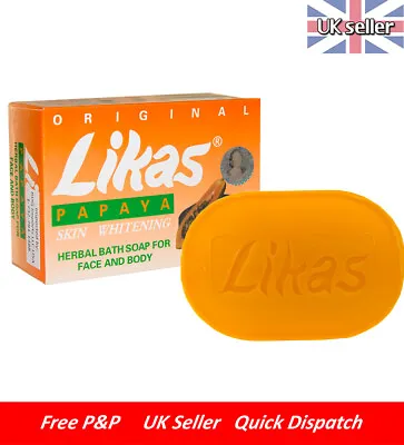 LiKAS PAPAYA SOAP  100% ORIGINAL Asantee - SKIN WHITENING LIGHTENING 135g • £32.20