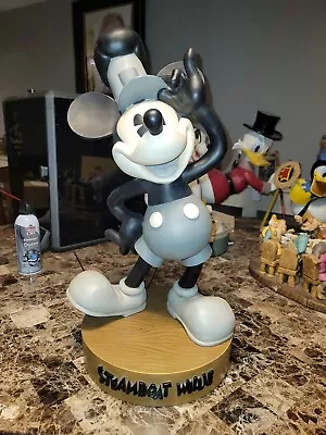 Disney Steamboat Mickey Mouse 24” Willie Big Fig Sculpture RARE • $649.95